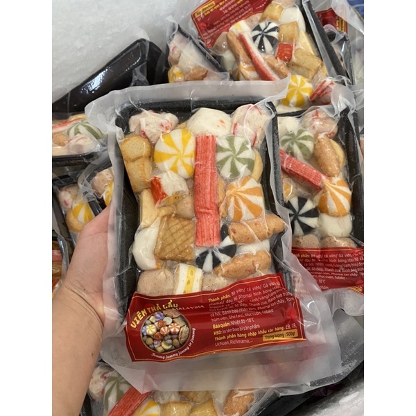 Sét viên thả lẩu Malaysia mix vị - 500gr - Giao Hàng Hà Nội