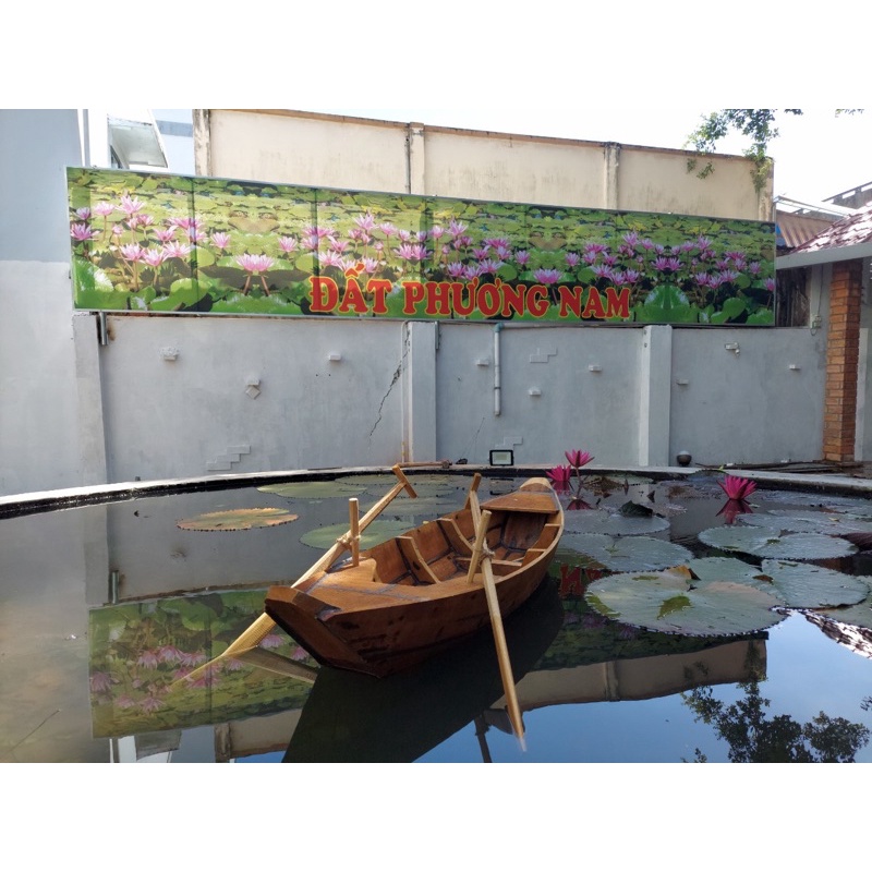 thuyền gổ trang trí dài 1m5