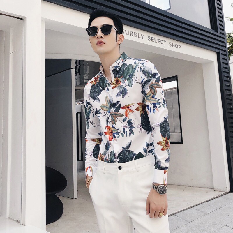[ Kèm Ảnh Thật ] Áo Sơ Mi Nam Vải Lụa Thái Cao Cấp 46
