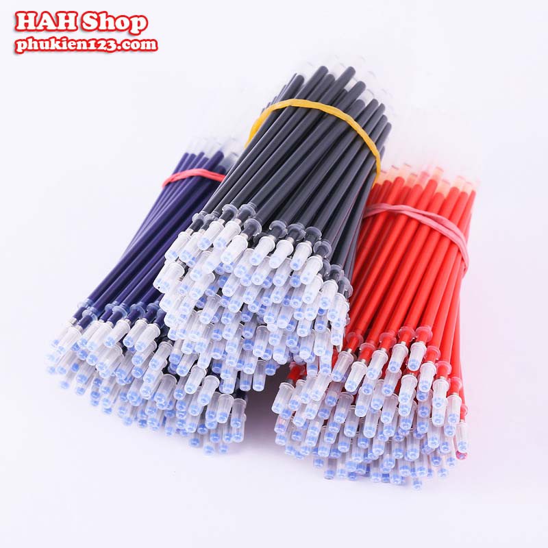 [COMBO 10 CÁI] Bút bi bút nước 0.5mm cao cấp mực đều - 2 ngòi bút mực đen