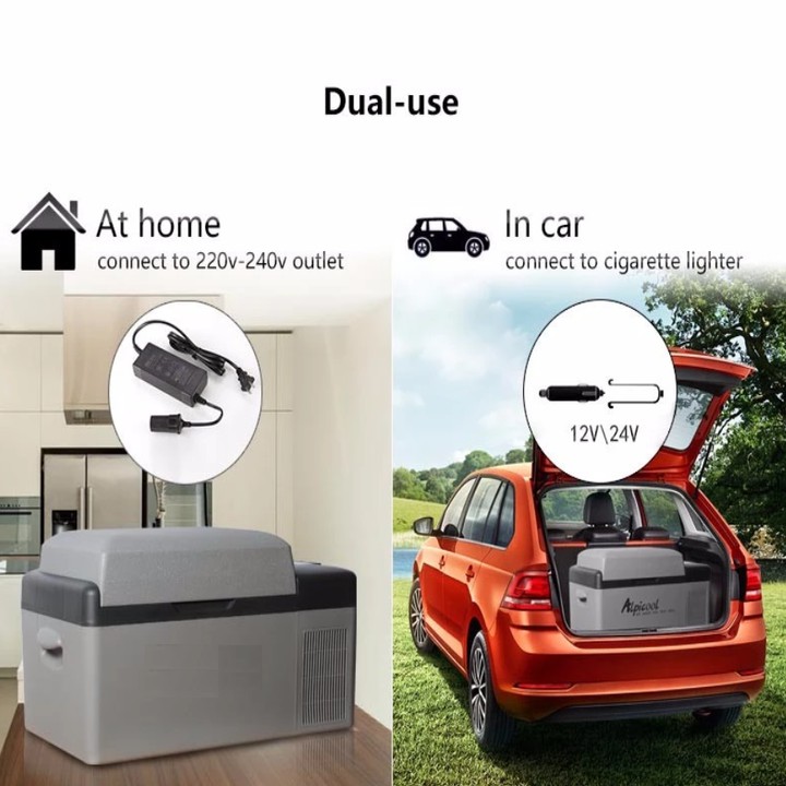 Tủ lạnh mini dùng trong nhà và trên ô tô cao cấp nhập khẩu - Dung tích: 15 lít - 8.6kg - Mã: DC15