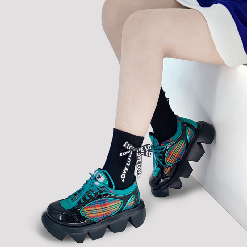 Youyo Vớ Cotton Harajuku Hàn Quốc In Chữ Phối Ruy Băng Ngọt Ngào Phong Cách Lolita Cho Nữ