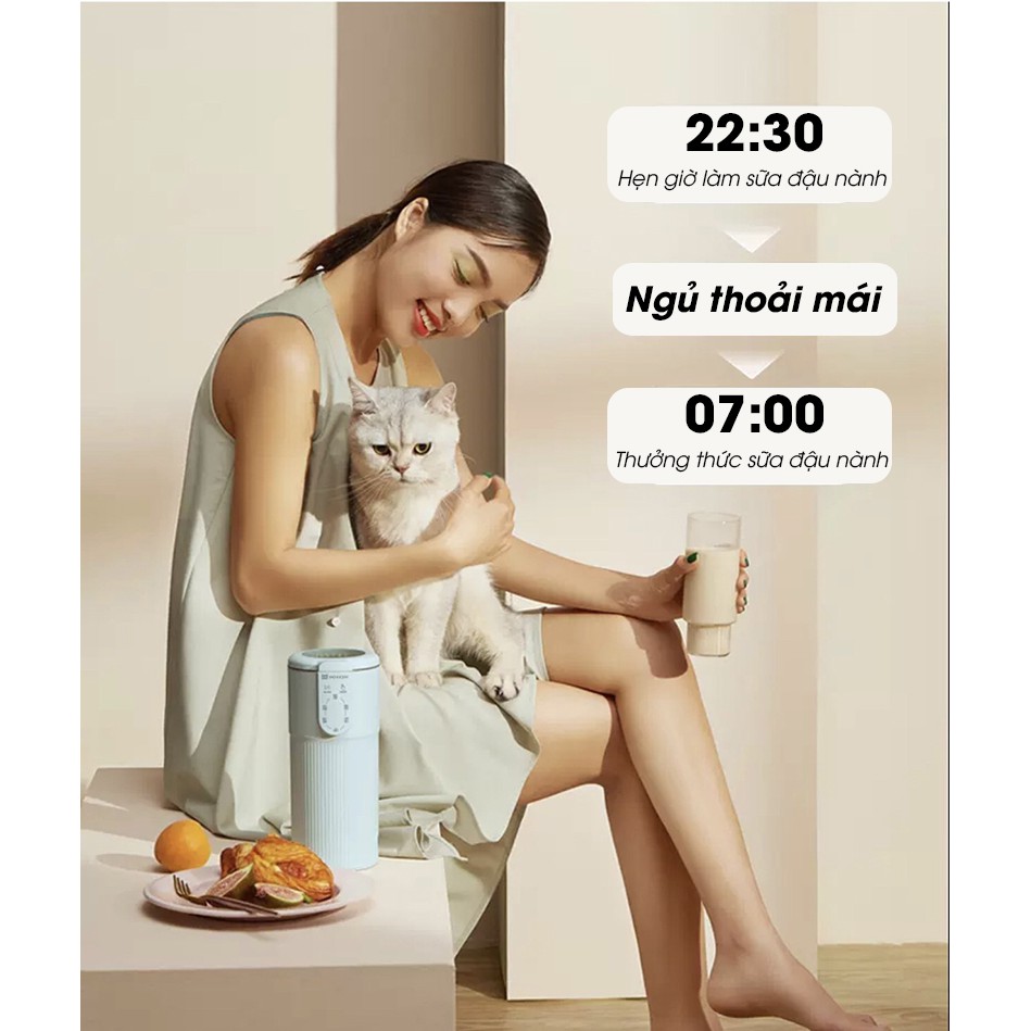 Máy Làm Sữa Hạt Mini Mokkom 600ml hàng chính hãng bảo hành 12 tháng - Befoyo