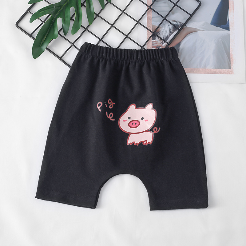 Quần Short Vải Cotton Mềm Mại Thoải Mái Họa Tiết Hoạt Hình Dễ Thương Cho Bé