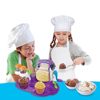 Máy làm kem thật ăn được thương hiệu TASTEN FUN (bé chế biến được nhiu loại kem khác nhau)