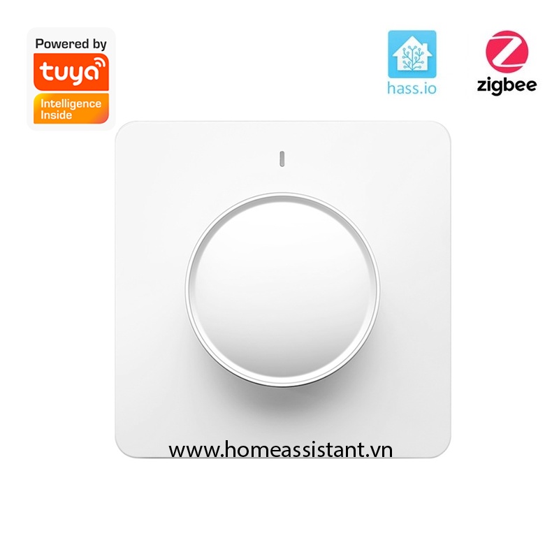 Công Tắc Dimmer Zigbee Tuya Tăng Giảm Độ Sáng Đèn Hình Vuông ZDM01  Zigbee2MQTT ZHA Hass