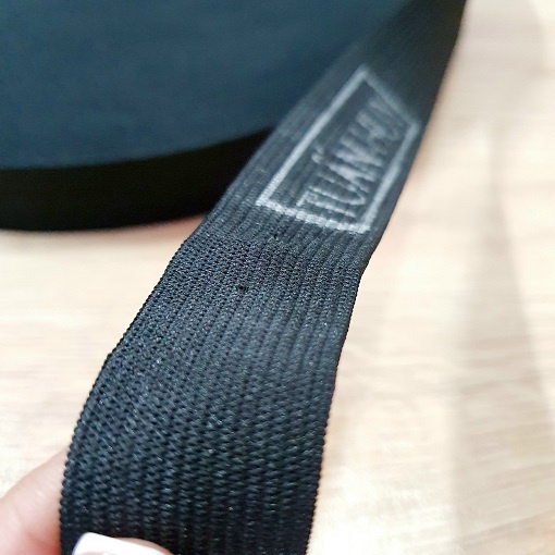 Hai Mét Dài Dây Thun Màu Đen Bản 25mm Loại Dai Chất Lượng Co Giãn Bền Độ Dày Gần 1mm Thường Dùng Trong May Mặc