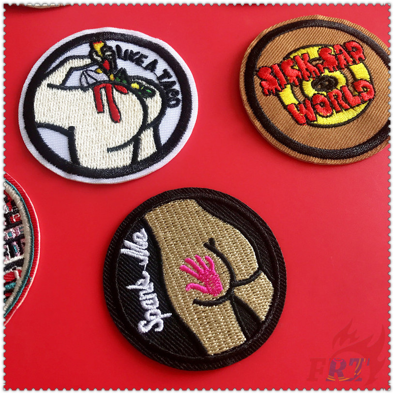 ✿ VSCO：Sick Sad World Iron-on Patch ✿ 1Pc Diy Embroidery Patch Iron on Sew on Badges Patches