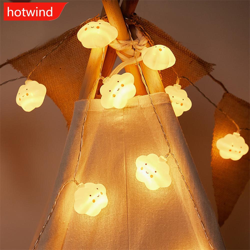 Dây Đèn LED I3T1 Hình Đám Mây Cười Hoạt Hình Trang Trí Phòng Bé/Tiệc Cưới Cho Giáng Sinh