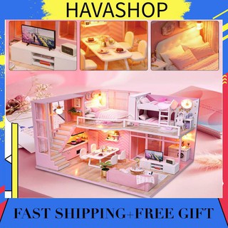 ✨Găng Tay Bảo Hộ Chất Lượng Cao✨ Topale Nhà Búp Bê mini Bằng Gỗ Như Thật diy