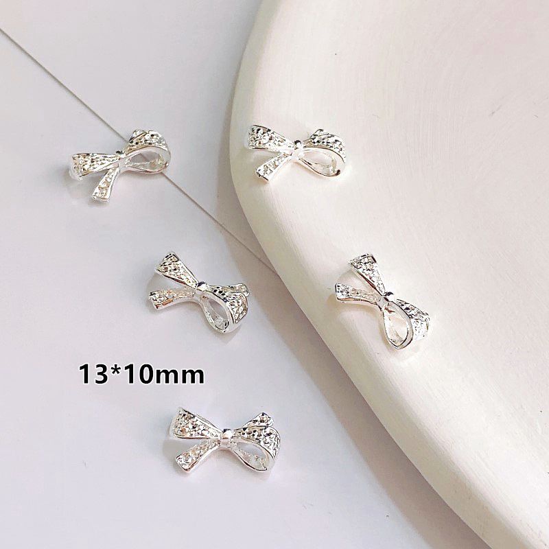 Charm nail giá rẻ-charm nơ  charm kim loại mẫu mới trang trí móng