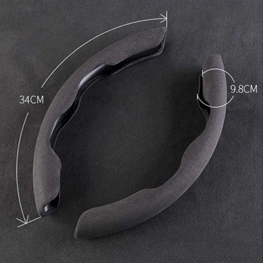 Bộ 2 Vỏ Bọc Vô Lăng Bằng Da Lộn Mềm Mại Siêu Bền Chống Trượt Chống Mồ Hôi Nhiều Màu Thông Dụng Cho Xe Hơi