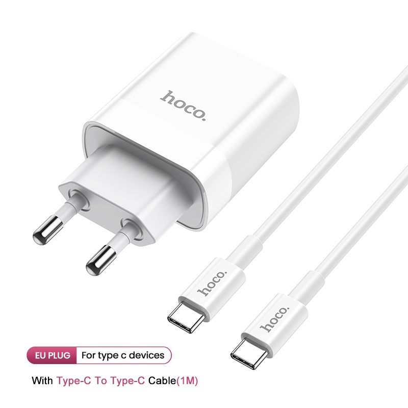 Cốc sạc điện thoại HOCO. C80A đầu cắm Type-C chuẩn PD 20W QC4.0 QC3.0 tiện dụng thích hợp cho 11Pro X Xs 8 Xiaomi