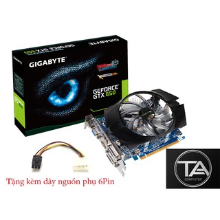 Card Màn Hình Gigabyte GTX650 OC 1Gb DDR5 Tặng dây nguồn phụ