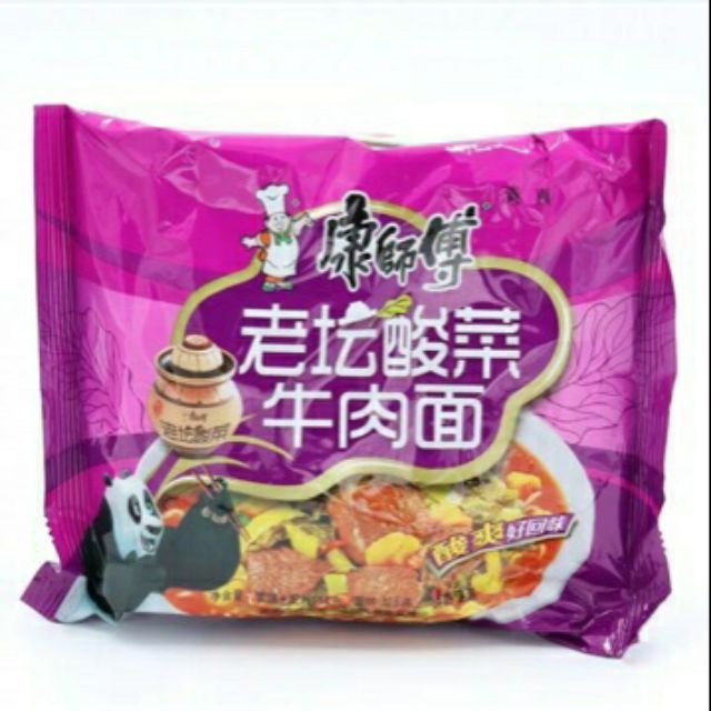 10 Gói Mỳ Tôm Dưa Bò Chua Cay Màu Tím Hãng Sư Phụ Khang