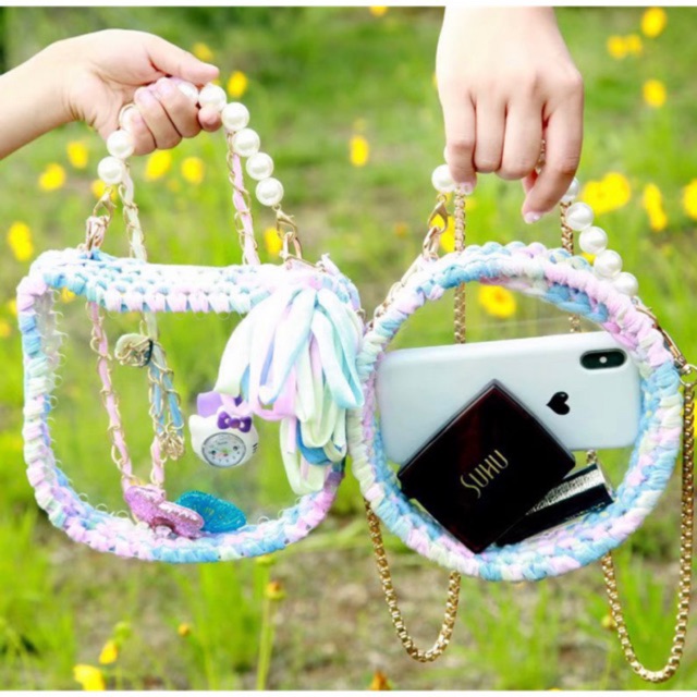 PK túi: Tấm nhựa trong suốt và quai