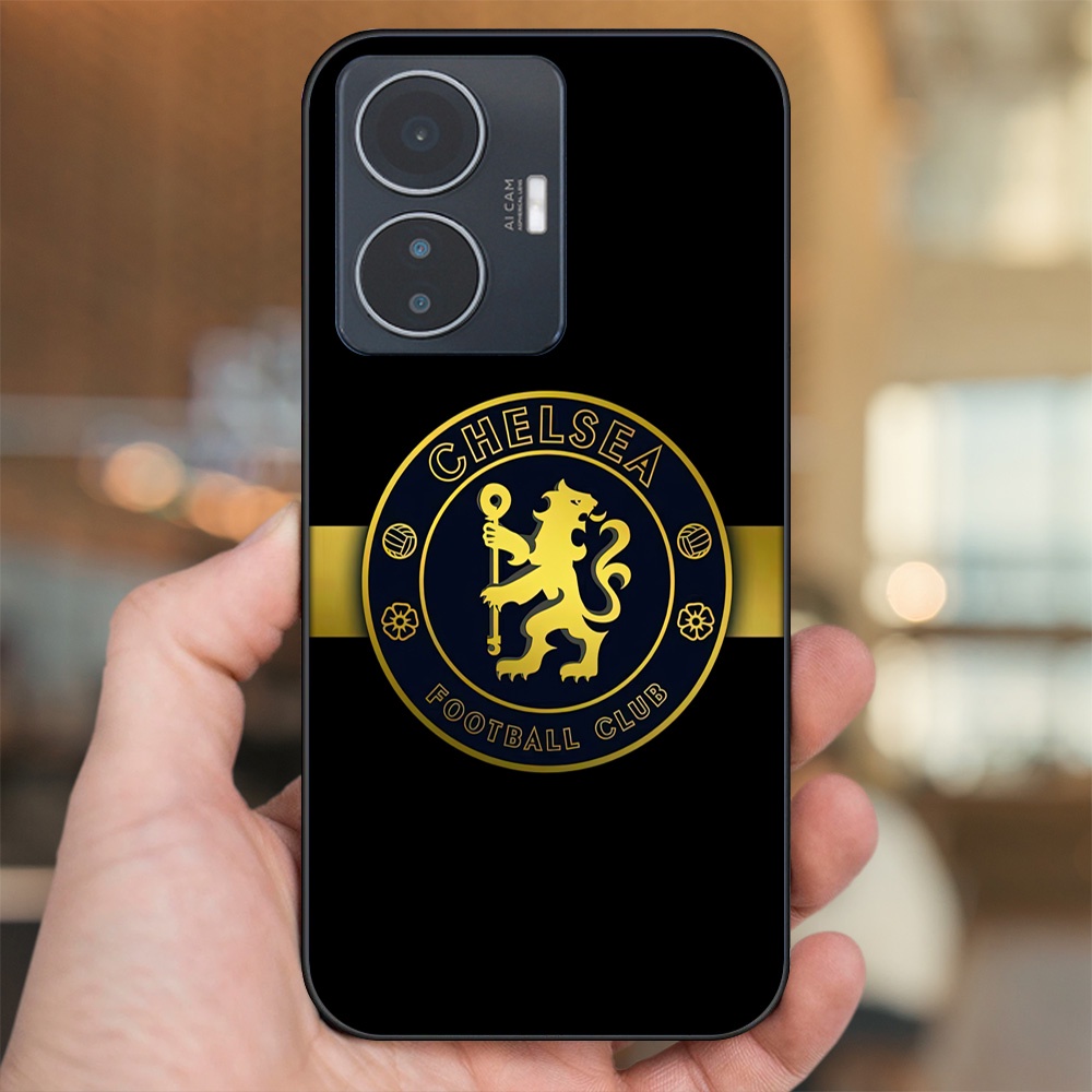 Ốp lưng Vivo Y55 2022 viền đen in hình Chelsea FC