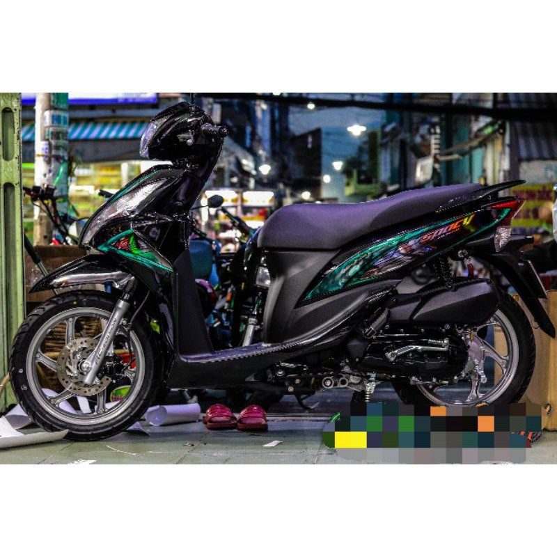 Tem rời vision đen - decal ruby