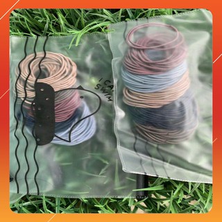 Set 100 thun cột tóc siêu dai