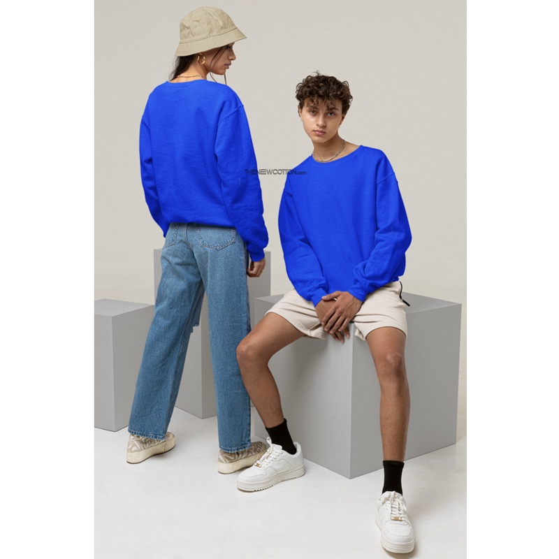 Sweater Unisex NONAME - Áo Nỉ Màu Trơn Tay Dài Form Rộng Oversize Localbrand TNC