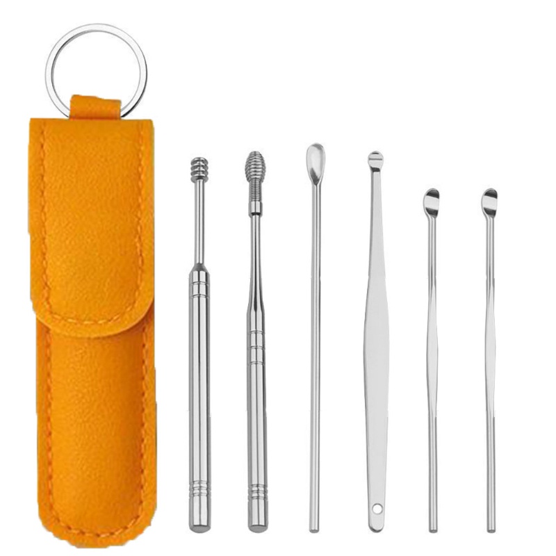 [Hàng mới về] Set 6 dụng cụ lấy ráy tai an toàn cho sức khỏe