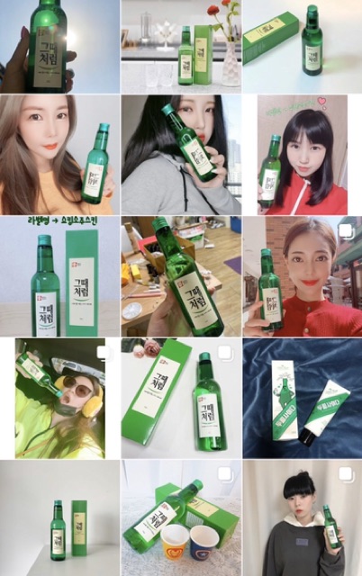 Toner rượu soju - label young Hàn Quốc
