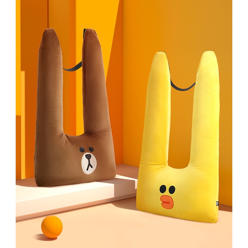 GỐI TỰA, GỐI ÔM, GỐI AN TOÀN TRÊN XE Ô TÔ CHO GIA ĐÌNH MỀM MỊN HÌNH GẤU BROWN SANG TRỌNG