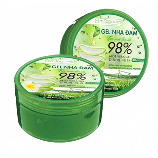 Combo 2 Gel Nha Đam Tươi Mát Làn Da Milaganics (300ml/Hộp)