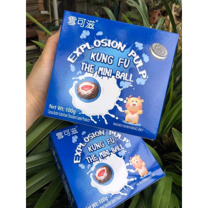 Kẹo Marshmallow Phủ Oreo Nhân Dâu 100gr