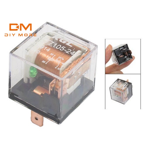 Rơ le DIYMORE công suất cao 12V/ 24V/ 80A/ 100A 4 chấu/ 5 chấu chống thấm nước dành cho xe hơi xe tải