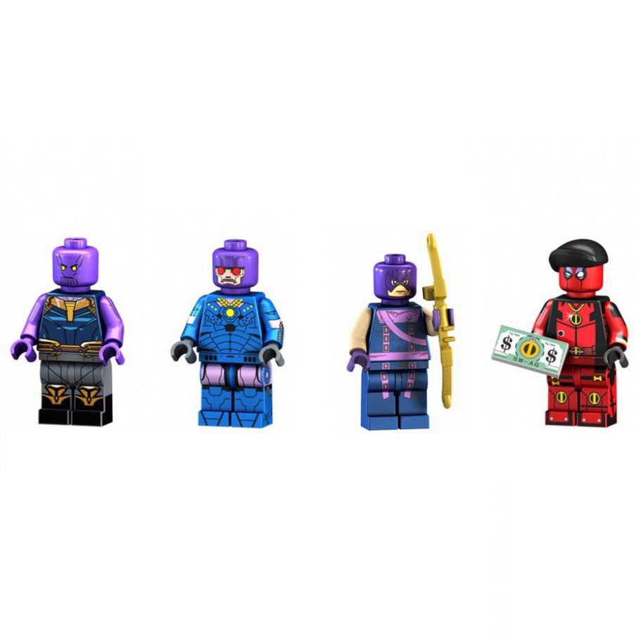 Bộ 4 nhân vật minifigures Marvel PG8121