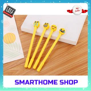 Bút bi nước mặt cười siêu dễ thương - bút bi nước mực đen