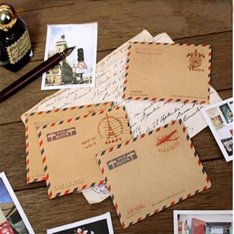 Mới Set 10 Phong Bì Mini In Chữ