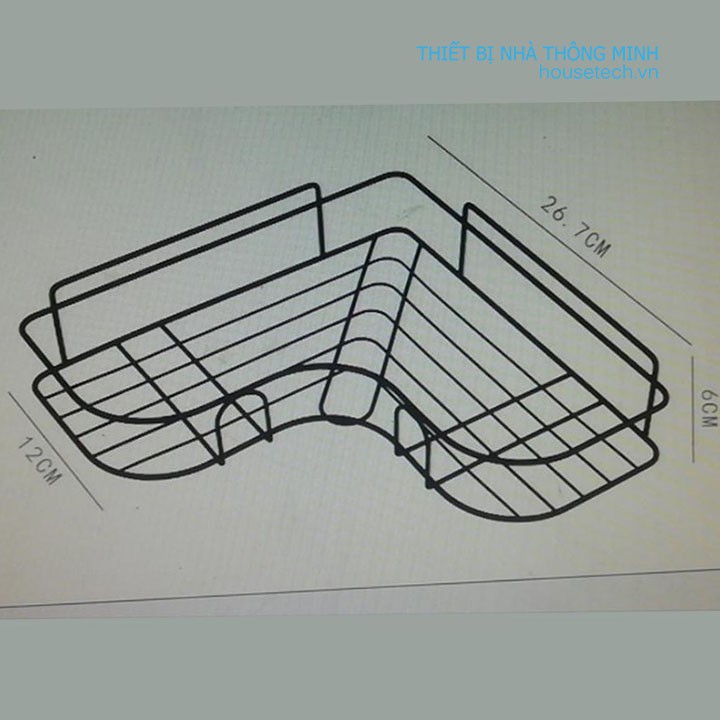 Khung sắt để đồ cho nhà tắm, nhà bếp tiện lợi HT890