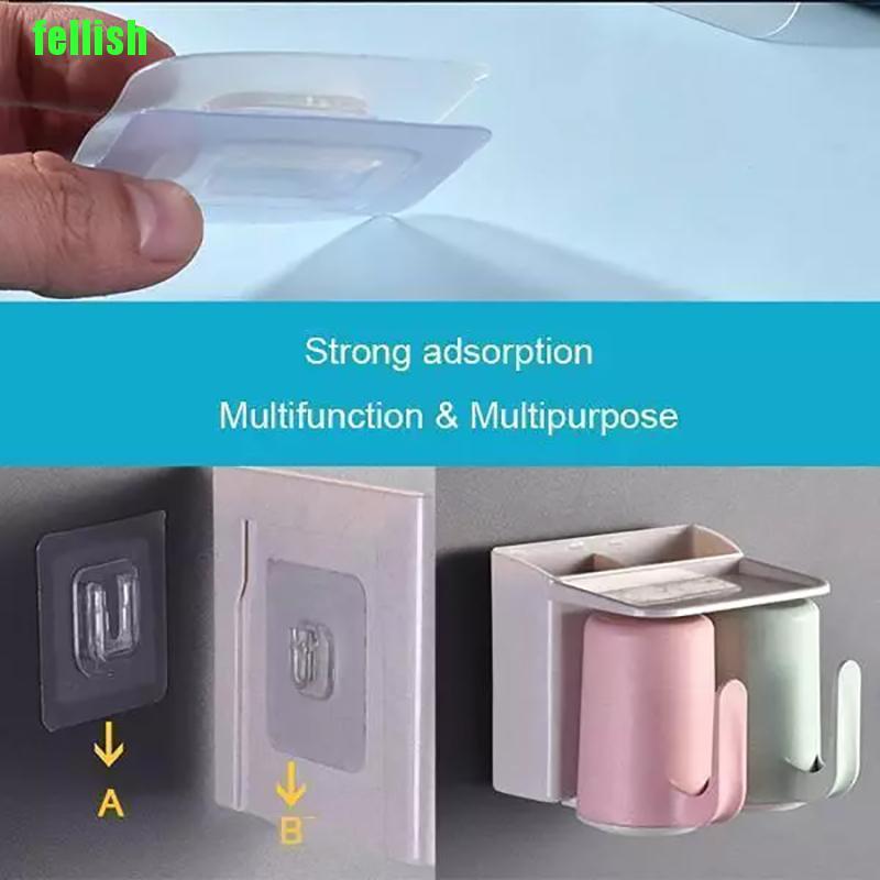 Móc Treo Đồ Hai Mặt Dán Tường Bằng Silicon Tiện Dụng