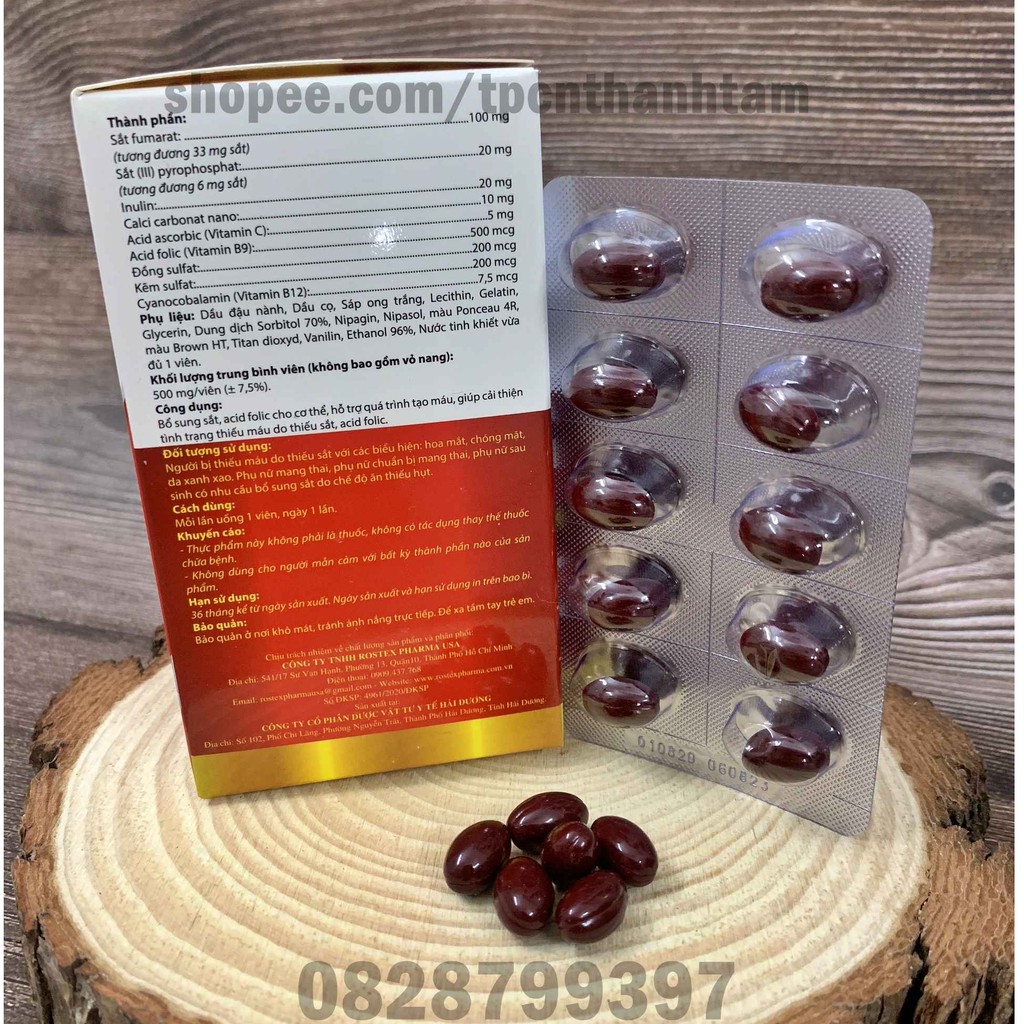 Viên uống bổ sung sắt FEVITT NANO bổ máu, cải thiện tình trạng thiếu máu - Hộp 100 viên | BigBuy360 - bigbuy360.vn