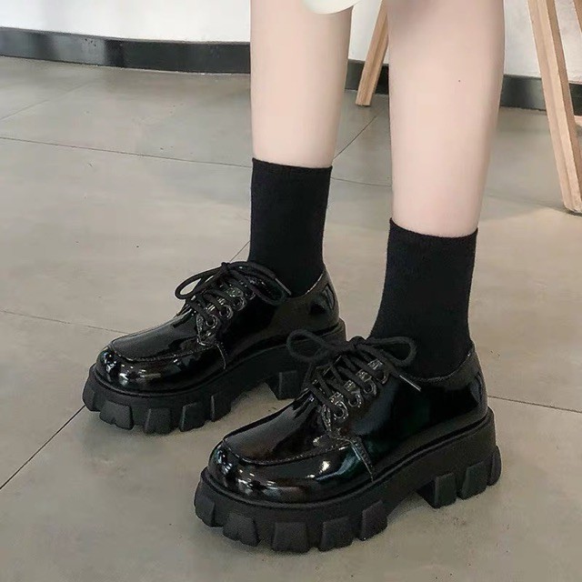 [ORDER]GIÀY BOOTS OXFORD ULZZANG ĐỘN ĐẾ CAO CỔ, THẤP CỔ BASIC - FORM TO HƠN 0,5 SIZE