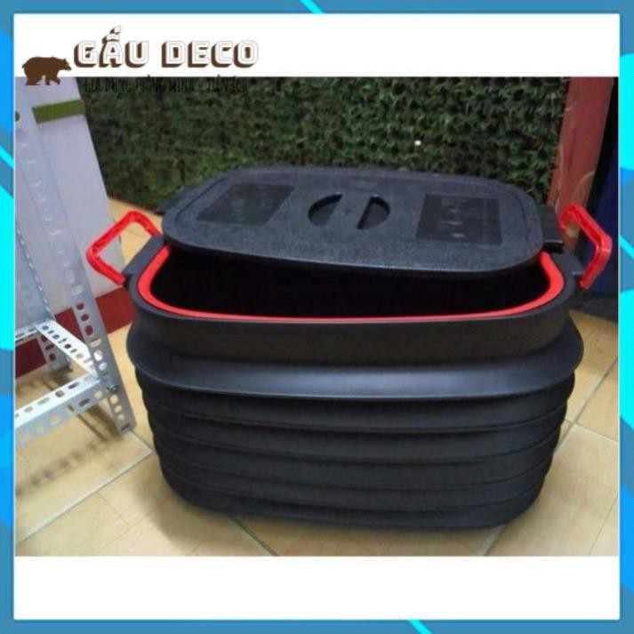 Thùng đựng đồ gấp gọn ô tô 40 lít [FREESHIP] – Có nắp đậỵ tiện lợi – Đựng đồ, du lịch, dã ngoại