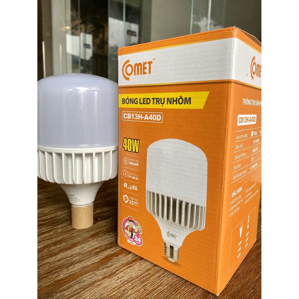 Bóng bulb led trụ nhôm COMET CB13H-A