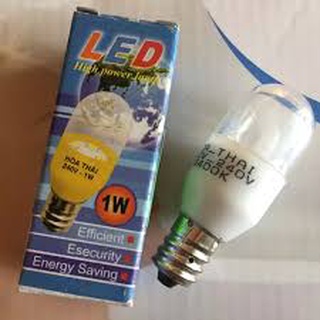 Bóng led tủ lạnh 1W Hòa Thái đui E12, E14
