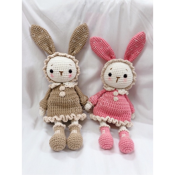 Thỏ mimi bằng len handmade