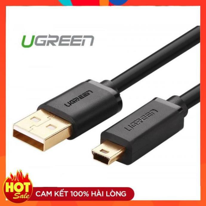 [Chính Hãng] Dây USB 2.0 sang Mini USB mạ vàng 1m UGREEN 10355 US132 - Hàng chính hãng bảo hành 18 tháng
