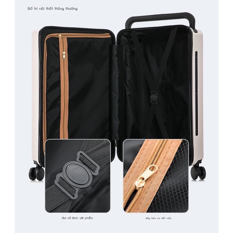 ► Vali kéo rộng nữ 20/24 inch hộp mật khẩu vali vali kéo