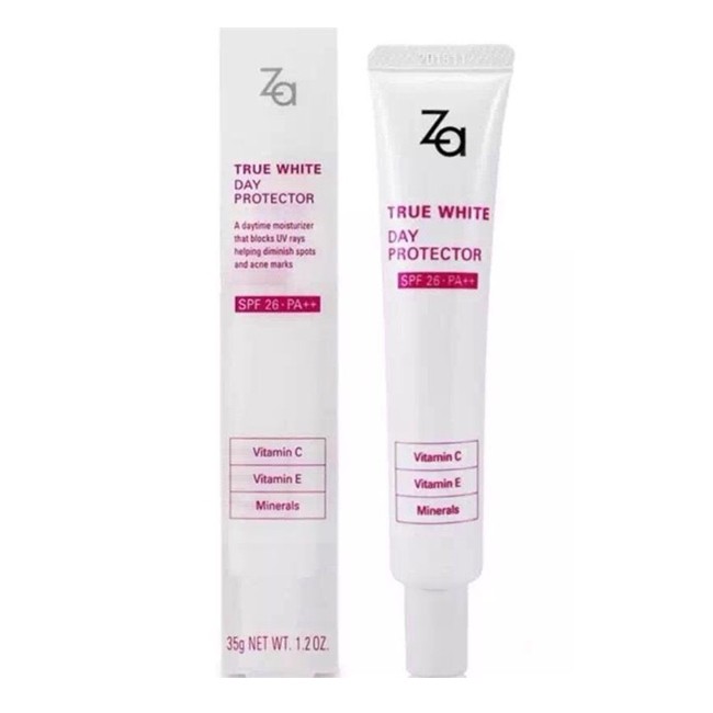 Kem lót chống nắng dưỡng trắng da Za - Đài Loan - 35g- Date T8/2021