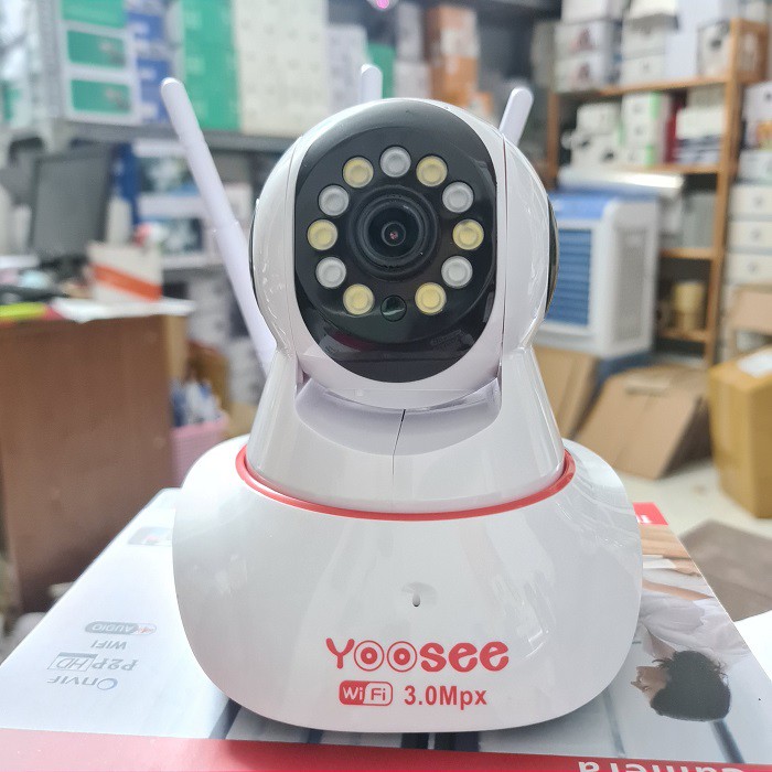 [ GIÁ SẬP SÀN ] CAMERA IP WIFI YOOSEE 3 RÂU QUAY ĐÊM CÓ MÀU - XOAY 360 ĐỘ - THEO DỖI ĐỐI TƯỢNG