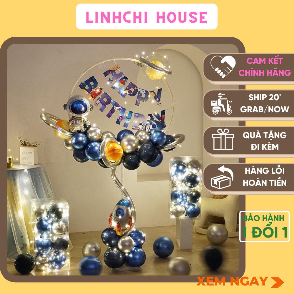 Trụ bóng hình tròn 💖 𝑭𝑹𝑬𝑬𝑺𝑯𝑰𝑷 💖 Trụ gắn bóng bay hình tròn 8 THANH trang trí Sinh nhật, Party, Decor- Linh Chi House