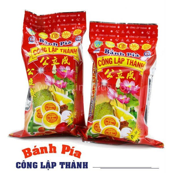 Bánh Pía Đậu Xanh Sầu Riêng Có Trứng Muối - 300g (4 cái)