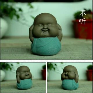 Bộ tượng tam không đất nung