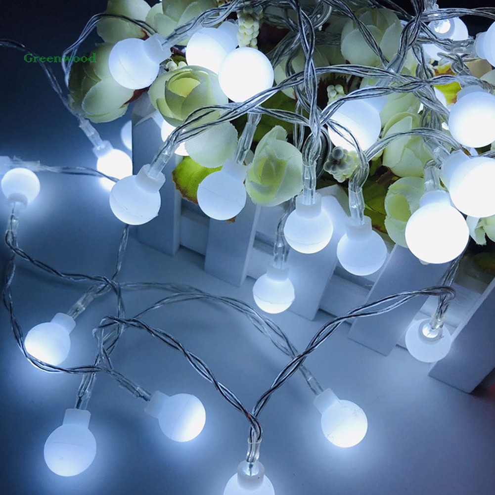 Dây đèn LED 10/20/30/50 bóng chống nước thiết kế bóng mini trang trí tiệc cưới