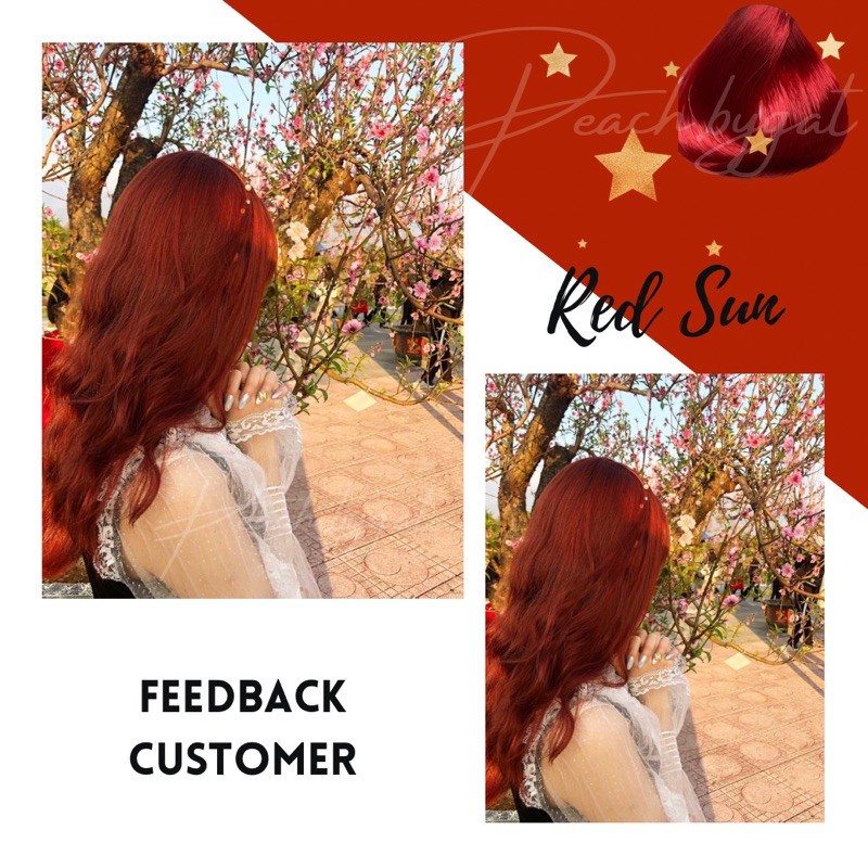 Thuốc nhuộm Đỏ mặt trời “IG:peach.bygat,peach.bygat,peach.bygat” | BigBuy360 - bigbuy360.vn